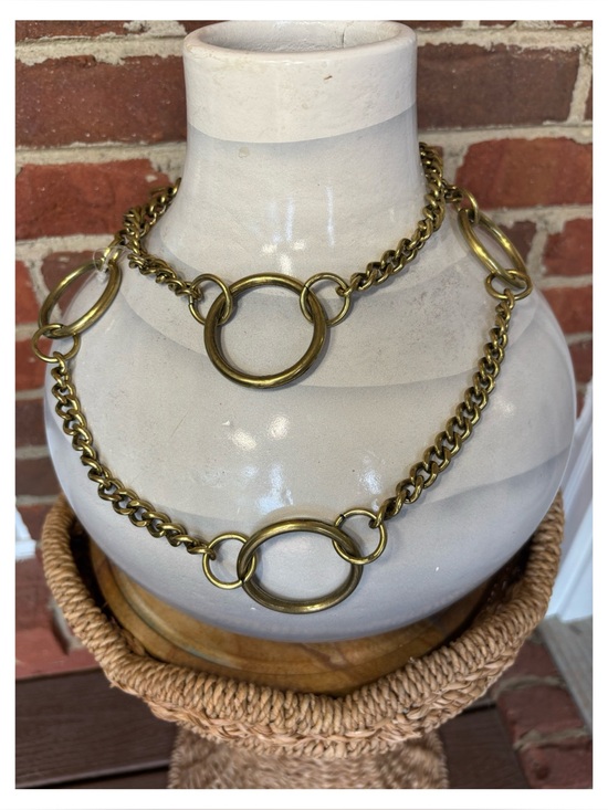 NWOT Anthropologie O Rings Adjustable Chain Belt  One Size main image 6